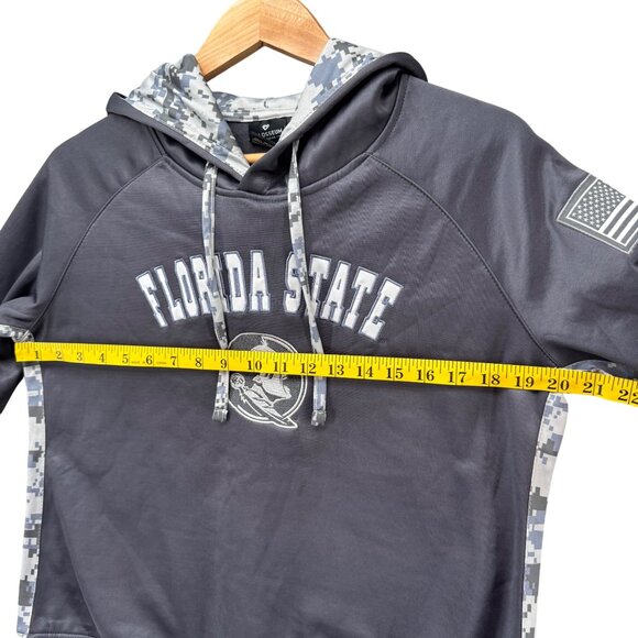 Florida State Seminoles OHT Hoodie Womens Grey Camo Military Appreciation Size M - Picture 8 of 9